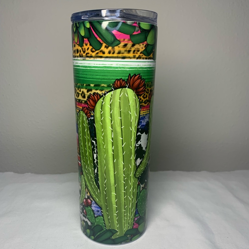Colorful Cactus 20 Oz Tumbler